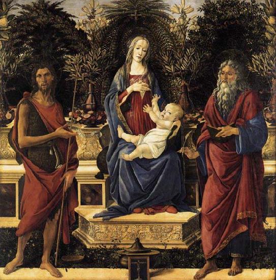 The Virgin and Child Enthroned, Sandro Botticelli